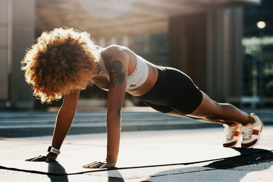 Woman doing a plank